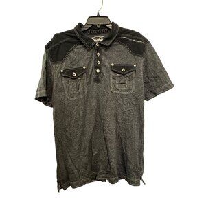 Buckle Black Label Mens XL Athletic Fit Polo Shirt W/ Button Pockets